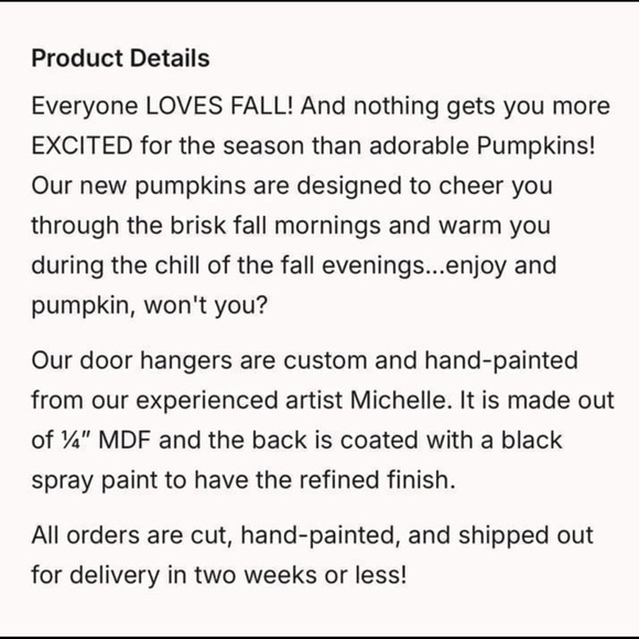 Fall Polka Dot Pumpkin Door Hanger - Cute Hand-Painted Wood Sign w/ Bow - Picture 3 of 5